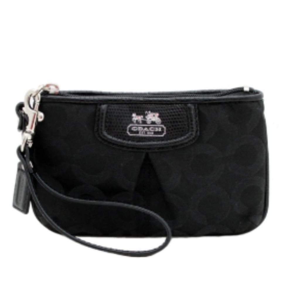 Black Coach Madison Wristlet - New with Tags!